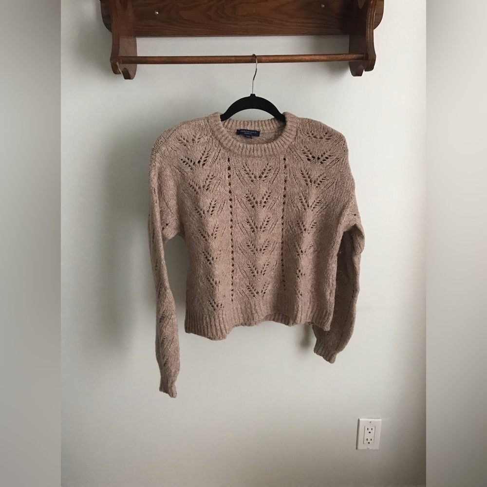 Beige American Eagle Outfitters Jumper/Sweater M